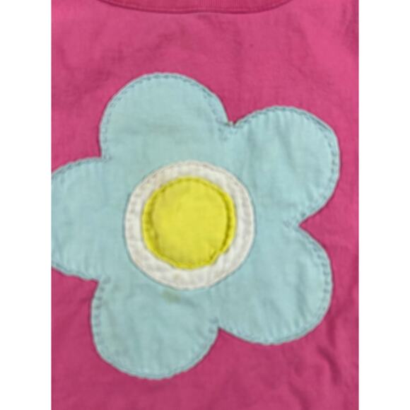 Mini Boden Pink Flower Applique Tee size 3 4 - Picture 2 of 8